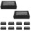50Pcs Kraft Paper Bakery Pastry Boxes with Clear Window Black 1