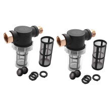 2X Sediment Filter Attachment Garden Hose Inlet Pressure Washer + Extra 100Mesh Filter, 6 O-Ring 4 Filter Hose Washer