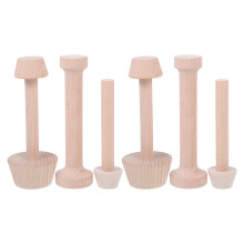 18Pcs Wooden Mini Pie Tart Molds Smooth Edges Nonstick Baking Tool