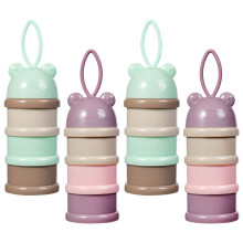 4Pcs Durable PP Milk Powder Container for Baby Travel and Kitchen Use