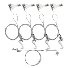 25Sets Zilveren Roestvrijstalen Ophangdraad Kits Voor En Foto's