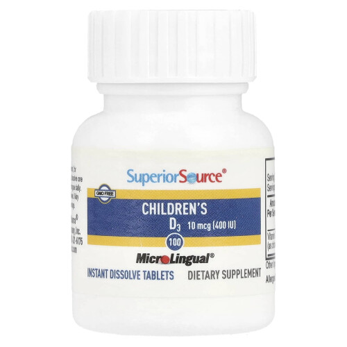 D3 pentru Copii, 10 mcg (400 IU), 100 Tablete Instant Dissolve 2