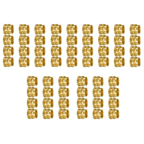 500Pcs M3 Thread Knurled Brass Threaded Heat Set Heat Resistant Insert Embedment Nut,M3X5X4,for 3D Printer Voron 2.4 Etc