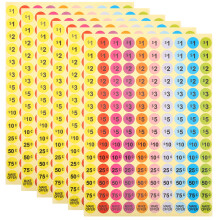 Assorti Kleuren Prijslabels Papieren Sticker Marktverkoop