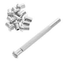 1Set Leergraveer- En Stempeltools Metaal Zilverkleurig Voor Beginners