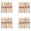 20 Pcs Gold Tone Brass Straight Hose Connector Joiner 1