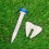 2 pezzi di tee da golf in plastica trasparente con scala regolabile in altezza 5