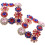4St Crystal Clips Bruidsdecoratie Multikleur 1
