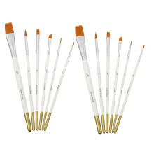 36Pcs Multipurpose Cake Detail Brushes Nylon Plastic for Food Painting