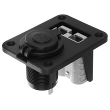 5Sets Zwarte ABS 12V Sigarettenaansteker Stopcontact Auto Boot Motor
