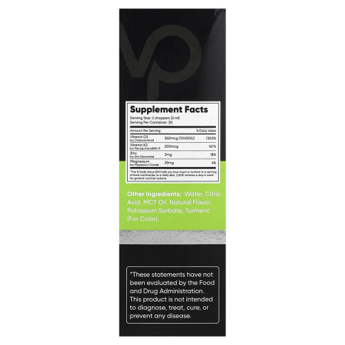 Venture Pal, Vitamin D3 + K2, Limette, 2 fl oz (60 ml) 1