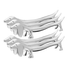 24St Praktische Zilveren Chopstick Racks Van Duurzame Zinklegering