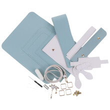 2Sets DIY Handgemaakte PU Leren Met Diverse Kleur Accessoires