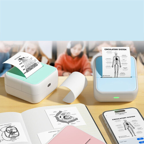 Portable Thermal Printer  Printer with Stickers Printer for Notes Journal DIY Kids Gift 1