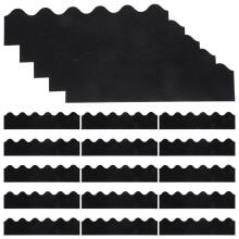 Zwarte Scalloped Borderranden Voor Klaslokaal En Muurdecoratie