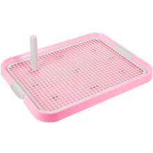 Roze Plastic Hondenpotty Met Raster Antislip Huisdieren