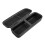 2Pièces Boîte De Transport Microphone Wireless Noir Fermeture Zip 1