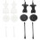 4St ABS Dress Forms Met Display Stand Wit Voor Poppenaccessoires 1