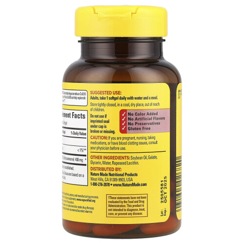 Nature Made Nature Made, CoQ10, 400 mg, 40 Softgels 2