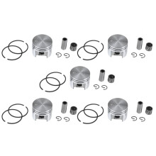 5X 38mm Piston & Rings 10mm Pin Needle Bearing Kit Fit for Ms180 018 180 Chainsaw