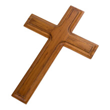 2St Duurzame Muurkruis Beige Voor Christelijke Huisdecoratie