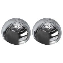 2X 6 Speed Chrome Pookknop Cap Cover Versnellingspook Handbal Case Cover voor Giulietta 2010-Op 55346345
