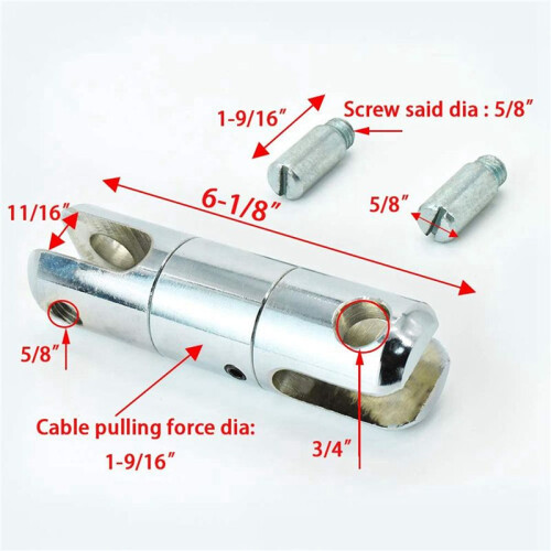 Cable Pulling Swivel Wire Bearing Breakaway Swivel 5 Ton - 3Pcs 2