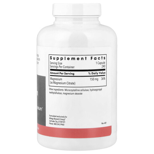 Metabolic Maintenance, Magnesium Citraat, 240 Capsules 1