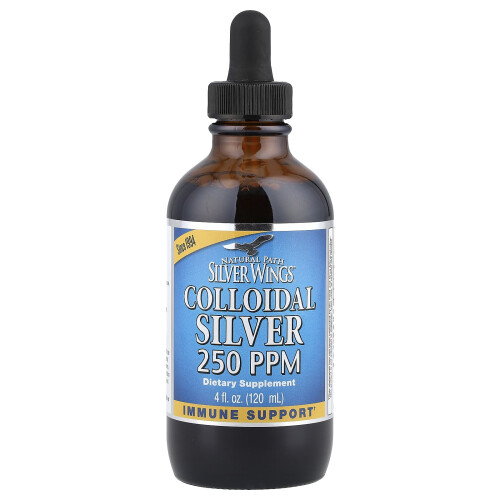 Natural Path Silver Wings, Argento Colloide, 250 ppm, 4 fl oz (120 ml) 2