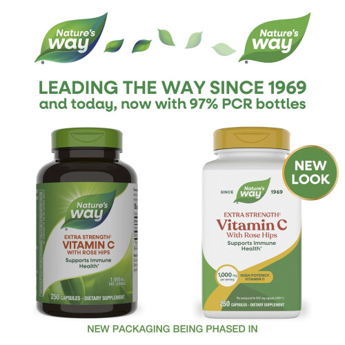 Nature's Way, Vitamin C with Rose Hips, 250 Capsules 2