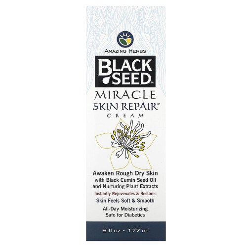 Amazing Herbs, Creme de Reparo da Pele com Semente Preta 1