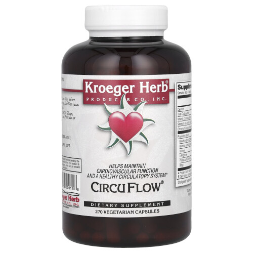 Kroeger Herb Co, CircuFlow, 270 Vegetarische Kapsules 2
