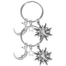 2Pcs Keychains Sturdy Stainless Steel Bag Decor