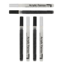 6Pièces Marqueurs Blancs Colorés Acryliques Pour Dessin Artistique