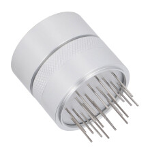 Distribuidor de agujas para café de acero inoxidable de 53 mm, agitador de mano plateado
