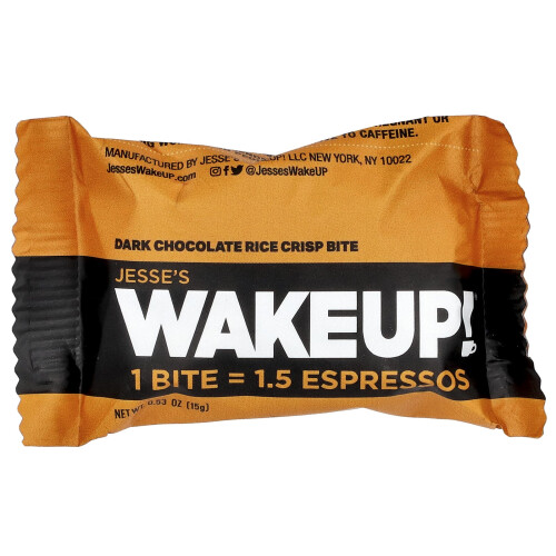 Jesse's WAKEUP!, Ρυζάκι Κρίπ Μπάιτς, Dark Chocolate, 8 Pack, 0.53 oz (15 g) Each 2