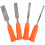 4Pièces Outils De Sculpture Bois Multi-Usage Ciseaux À Manche PVC DIY 1