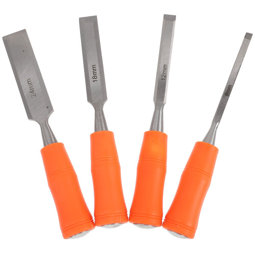 4Pièces Outils De Sculpture Bois Multi-Usage Ciseaux À Manche PVC DIY