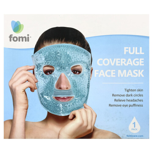 FOMI, Kall Terapi, Full Coverage Ansiktsmask, Återanvändbar, 1 Mask 1