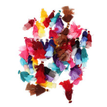 200Pièces Décorations Pompons Faits Main Idéal Pour Sac Clé
