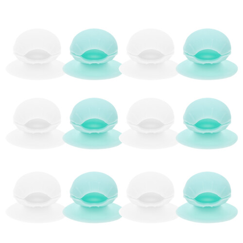 24Pièces Capuchons Brosse Silicone Durables Variées