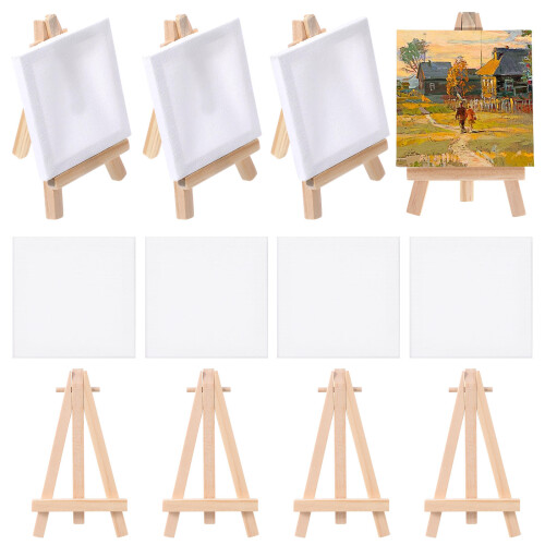 24Ensembles Ensemble Mini Chevalet En Bois Pour Débutants