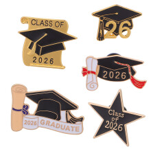 25Pièces Broches Émaillées Graduation Souvenir Pour Vêtements Et Fête