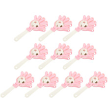 20Pièces Cloches Main Plastiques Roses Pour Animation Et Soirée
