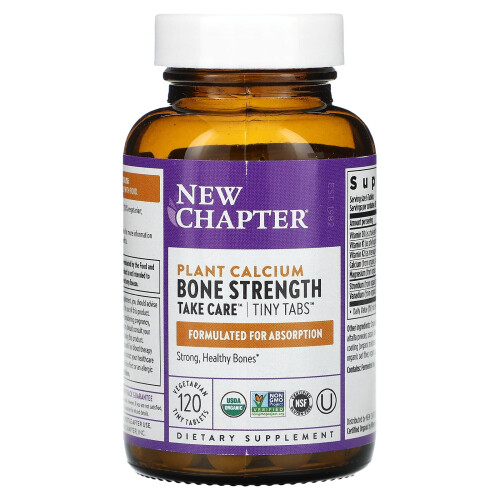 New Chapter, Φυτική Κάλκινο, Bone Strength Take Care, 120 Vegetarian Tiny Tablets 2