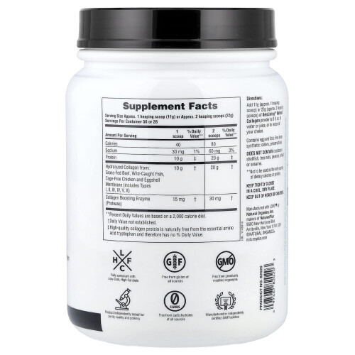 NaturesPlus, Κέτο Λίβινγκ, Φυσική Κολλαγόνη, 1.36 lbs (616 g) 1