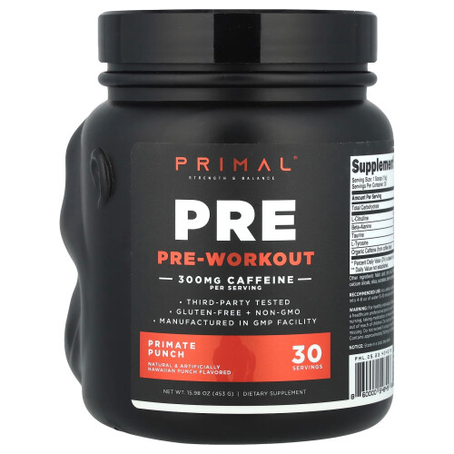 PrePrimal, Pre-Workout, Primate Punch, 15,98 oz (453 g) 1