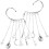 10Pièces Ear Cuff Clip Gland Argent Étoile Perçage 1