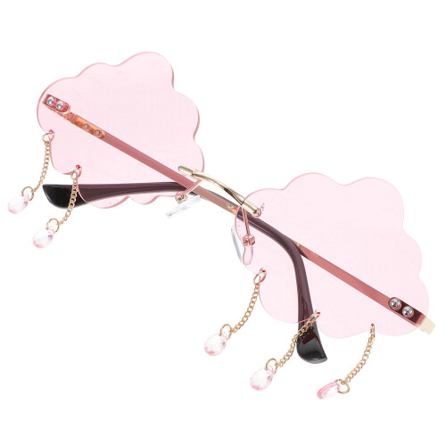 2Pièces Lunettes Roses Pour Fête Plage