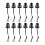 24Pièces Organisateur Élastique Noir Durable Pour Cordes Sangles 1